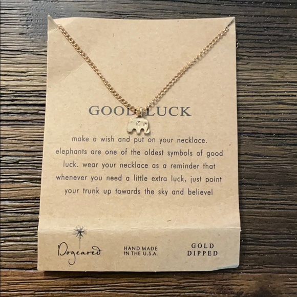 Dogeared Jewelry - Dogeared Gold Dipped Good Luck Elephant Necklace